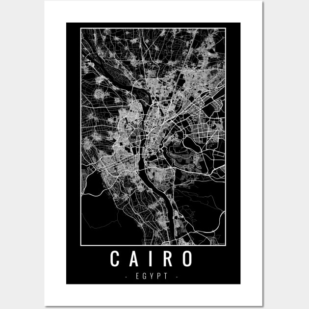 Cairo Egypt Minimalist Map Wall Art by Mapagram